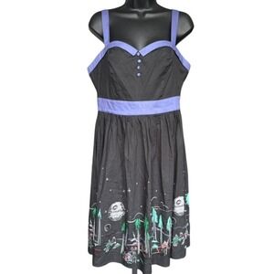 New Her Universe Star Wars Endor Landscape Dress Sz L Summer Convention Exclusiv